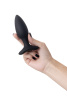 Анальная втулка LOVENSE Hush 2 (S), силикон, черная, 12,1 см, Ø 3,8 см