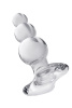 Анальная втулка Sexus Glass,стекло, прозрачная, 10 см, Ø 4