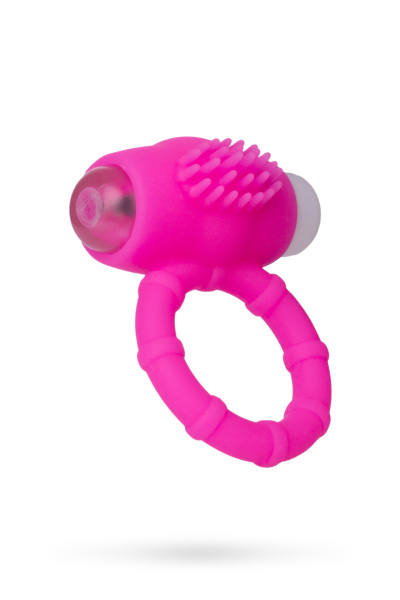 Виброкольцо розовое TOYFA A-Toys,силикон,Ø2,3см
