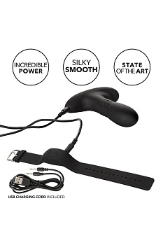 Стимулятор анальный перезаряжаемый Beaded Probe с функцией "ротации" и управлением с браслета