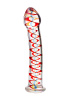 Фаллоимитатор Sexus Glass,стекло, прозрачный, 18 см