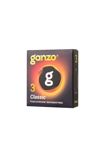 Презервативы Ganzo №3, классические,двойная смазка, 18,5 см, 5,2 см