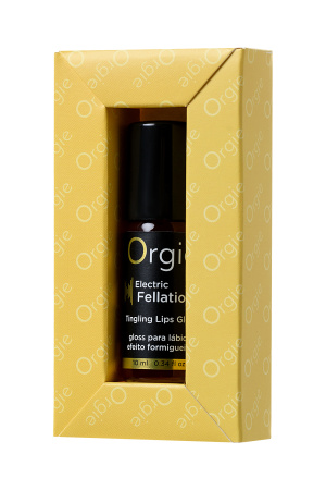 Блеск для губ с виброэффектом Orgie Sexy Vibe Electric Fellatio, содержащий компоненты растений Амазонии