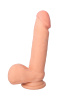 Вибратор с пультом ДУ RealStick Elite Vibro, TPR, телесный, 10 режимов вибрации, 20 см