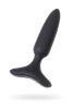 Анальная вибровтулка Lovense Hush 2 (XS), силикон, черная, 12,1 см